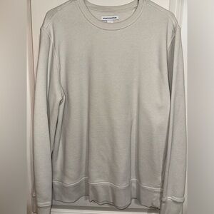 Cream Amazon Fleece Crewneck Sweatshirt, L